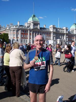 Prof. Gavin Flood at the London Marathon