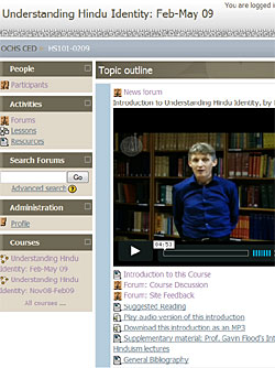 Screenshot of online course, OCHS